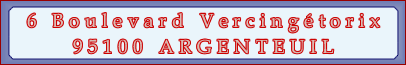 6 Boulevard Vercing&eacute;torix 95100 ARGENTEUIL